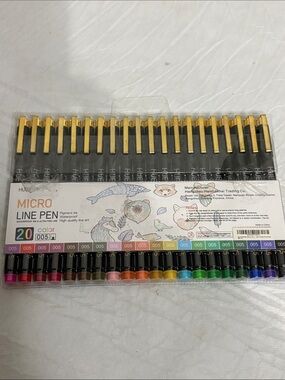 Micro Line Pen 20-Color Artist Fineliner Set